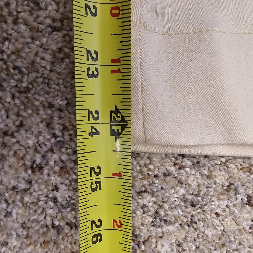 Chico's Cotton Blend Wide Leg Crops, Size 1 (US 8R), Natural Cream, NWOT - Picture 7 of 9